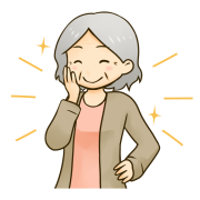 元気なご老人のイラストです