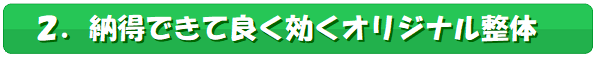 サブタイトル2,納得できて良く効くオリジナル整体