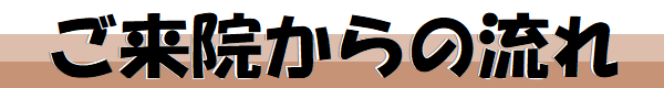 ご来院からの流れ″ /><span style=